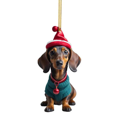 Cute Dog Car Hanging Home Tree Pendant Halloween Christmas Tree Pendant Home Decoration Window Car Ornament Backpack Ornament