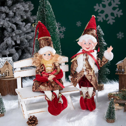 1 Pair Christmas Tree Decorations Cute Angel Doll Girl Pendant Navidad 2024 New Year Christmas Tree Ornaments Xmas Gift For Kids