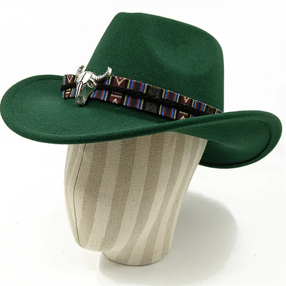 Chapeau de cowboy divers accessoires chapeau de cowboy monochrome en feutre chapeau d'extérieur homme et femme chapeau de cavalier chapeau femme