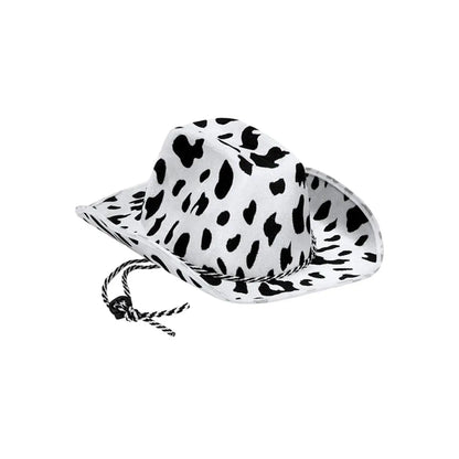 Lightweight and Sturdy Cow Print Cowboy Hat, Costume Accessories for Cowboy, Halloween Themed Parties, Stage