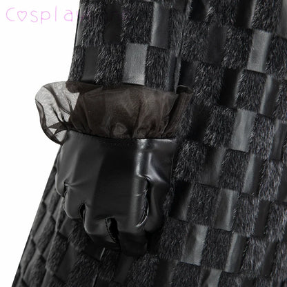 Cruella Costume Halloween Evil Queen Cosplay Outfit Black Fashion Lady Dresses Fancy Emma Formal Suit Jacket Skirt Gloves