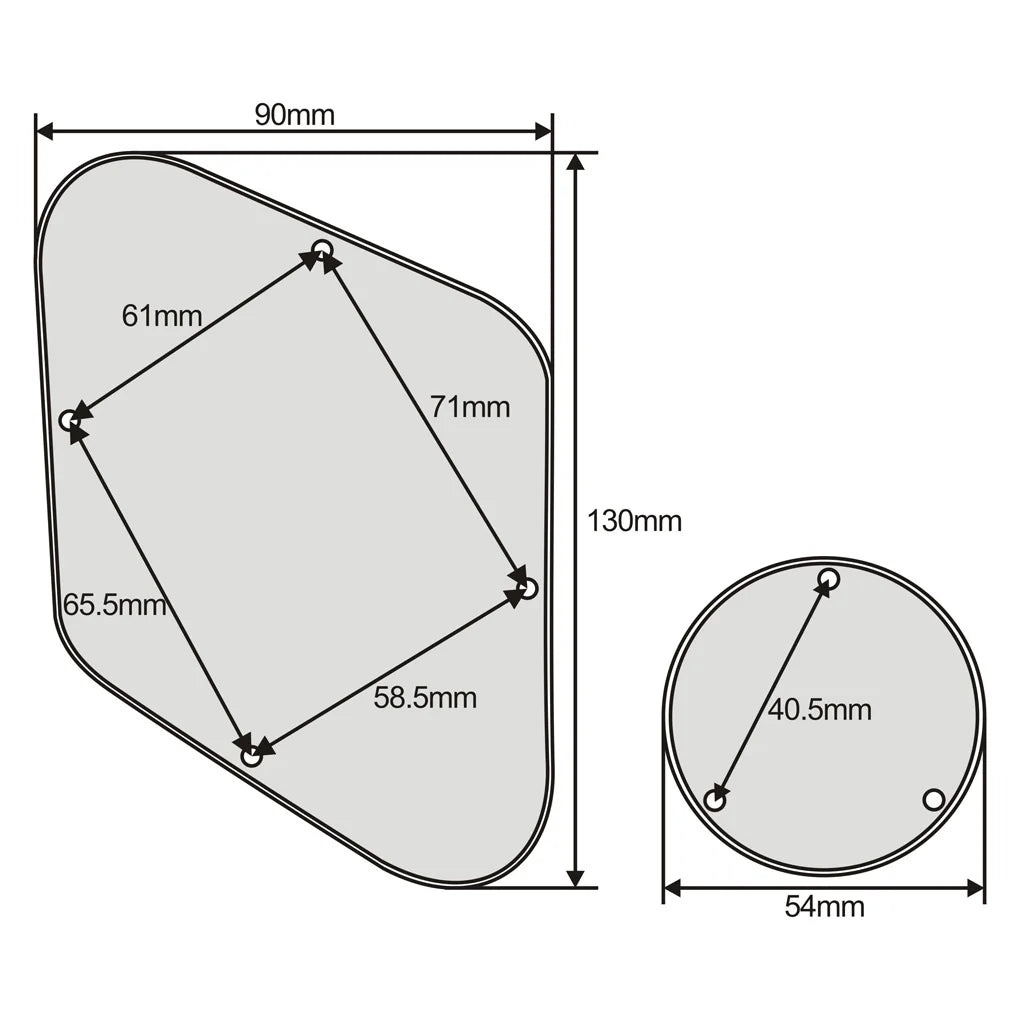 FLEOR – jeu de Pickguard pour guitare LP, couvercle de cavité, rythme, aigus et support métallique, vis, pièces de guitare