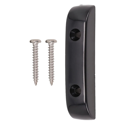 Barre de repose-pouce noire pour guitare basse Jazz, Support de doigt en plastique léger avec vis de montage pour une installation facile