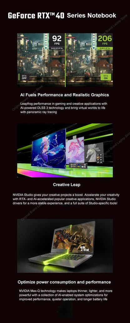 2024 Acer Nitro Dragon Gaming Laptop 16 Inch 2.5K 165Hz IPS Screen Netbook Ryzen R7-7435H 32GB 1TB RTX4060 Gaming Notebook PC