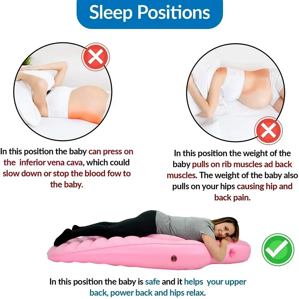 Tapis de Yoga de type O pour femmes enceintes, matelas gonflable, oreiller de grossesse de maternité pour dormir