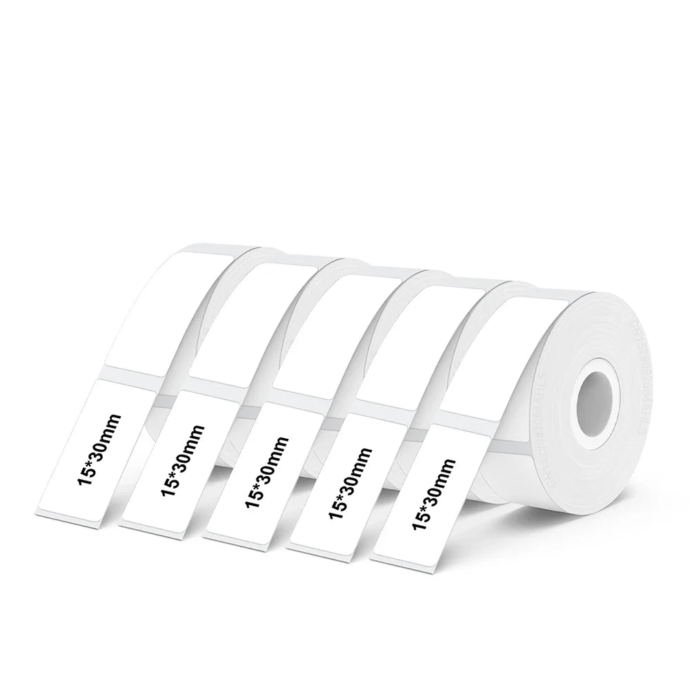 Inkless Label Printer P12 Portable Mini Printer Bluetooth Wireless Thermal Printer Auto Cut Labeling Machine or 5PK Label Rolls