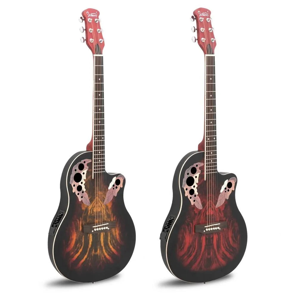 Glarry 41 pouces guitare acoustique-électrique coupée pleine grandeur guitare EQ avec sac