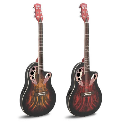Glarry 41 pouces guitare acoustique-électrique coupée pleine grandeur guitare EQ avec sac