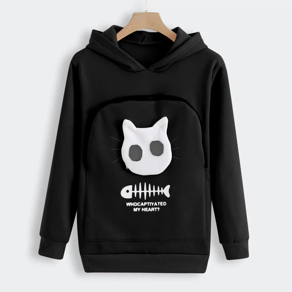 Cat Lovers Hoodie Winter Hoodies Sweatshirt Man Women Animal Cuddle Pouch Hood Pullover Carry Dog Cat Breathable Sweatshirts Hot