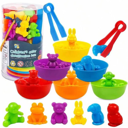 Jouets de comptage d'éveil pour enfants, jouets de Montréal, outils pédagogiques, jouets de Classification cognitive familiale