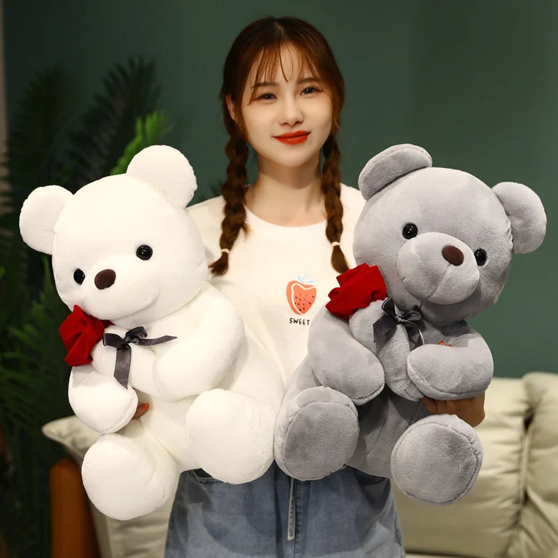 Jouet en peluche ours Rose, peluches douces pour la maison, canapé, oreiller, ornement, cadeaux pour enfants, cadeaux de saint-valentin, décorations de fête de mariage