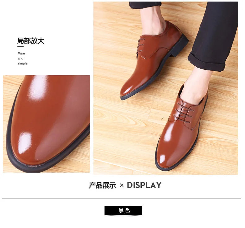 Men's breathable leather shoes, soft leather black shoes, soft sole, best businessman, formal wear, casual, spring and autumn