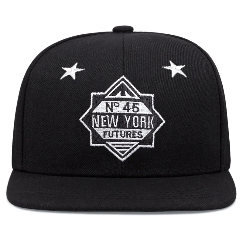 Men Women New York Embroidered Baseball Hat Snapback Caps Hip-hop Hats Outdoor Adjustable Unisex Sunshade Cowboy Sunscreen Hat