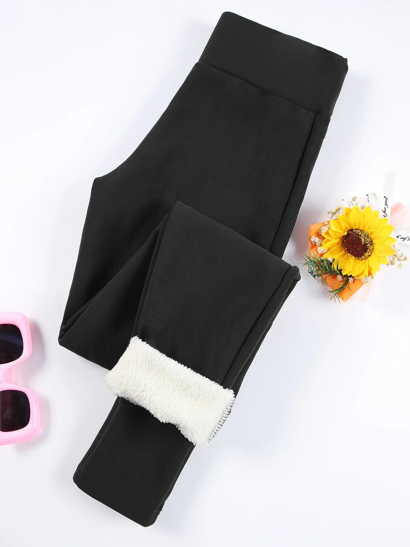 Leggings chauds en polaire pour femmes, collants épais en velours, taille haute, élastiques, Slim, couleur unie, pour prévenir le froid, automne et hiver