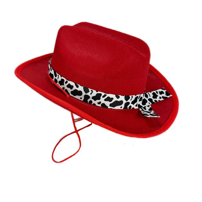 Children's Cowboy Hat, High-Quality Cowgirl Hat, Cow Print Jazz Hat, Festive for Festival, Western Themed Event, Party