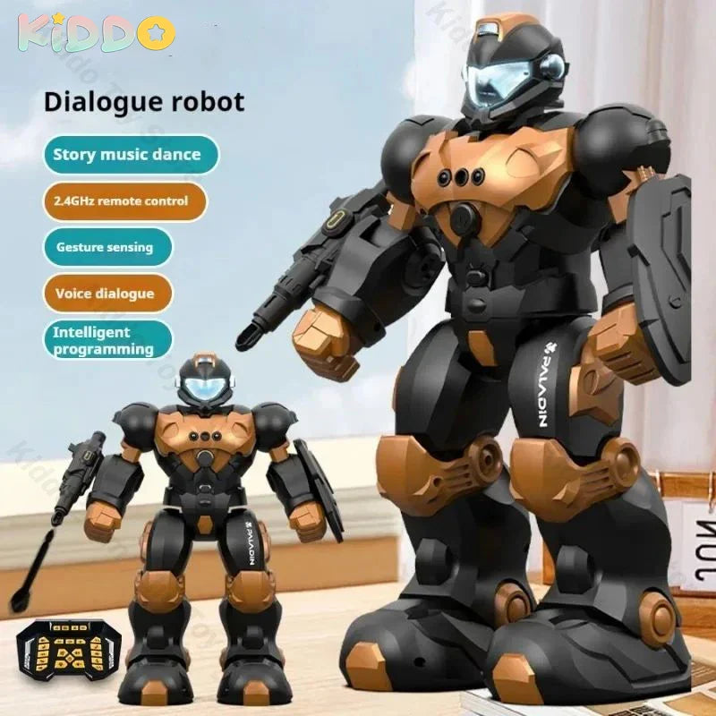 Robot Télécommandé Intelligent à LED pour Enfant, Pigments, Voix, Geste, Solitaire, Télécommande, PhtalRobot, Jouet, Cadeaux
