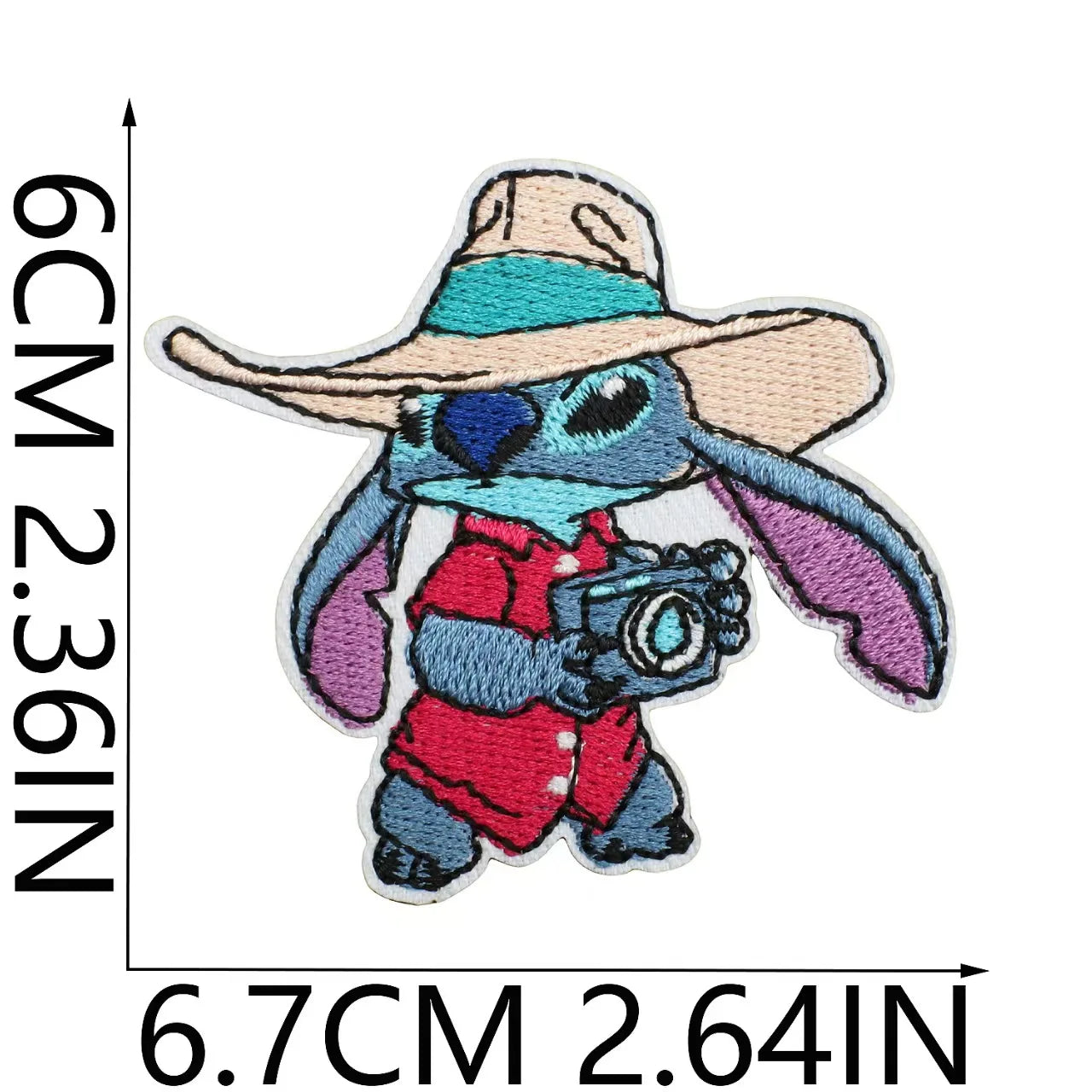 Stitchou Écussons à Repasser pour Vêtements Appliqués Brodés Bandes Dessin Animé pour Vêtements Veste Jeans Décoration DIY