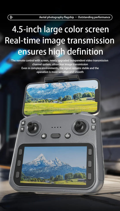 Drone professionnel L600-1 Pro MAX 4K avec caméra HD, GPS à cardan 3 axes, 360 °   Jouets pour évitement d'obstacles 5G WIFI RC Quadcopter
