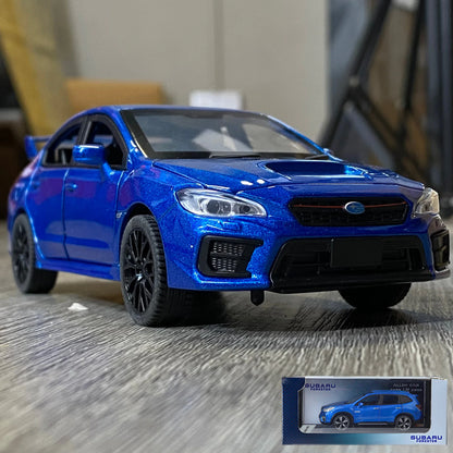 1:30 Subaru Impreza WRX STI 2020 supercar alliage moulé sous pression modèle accessoires de voiture ornements intérieurs de voiture saint valentin pour ami