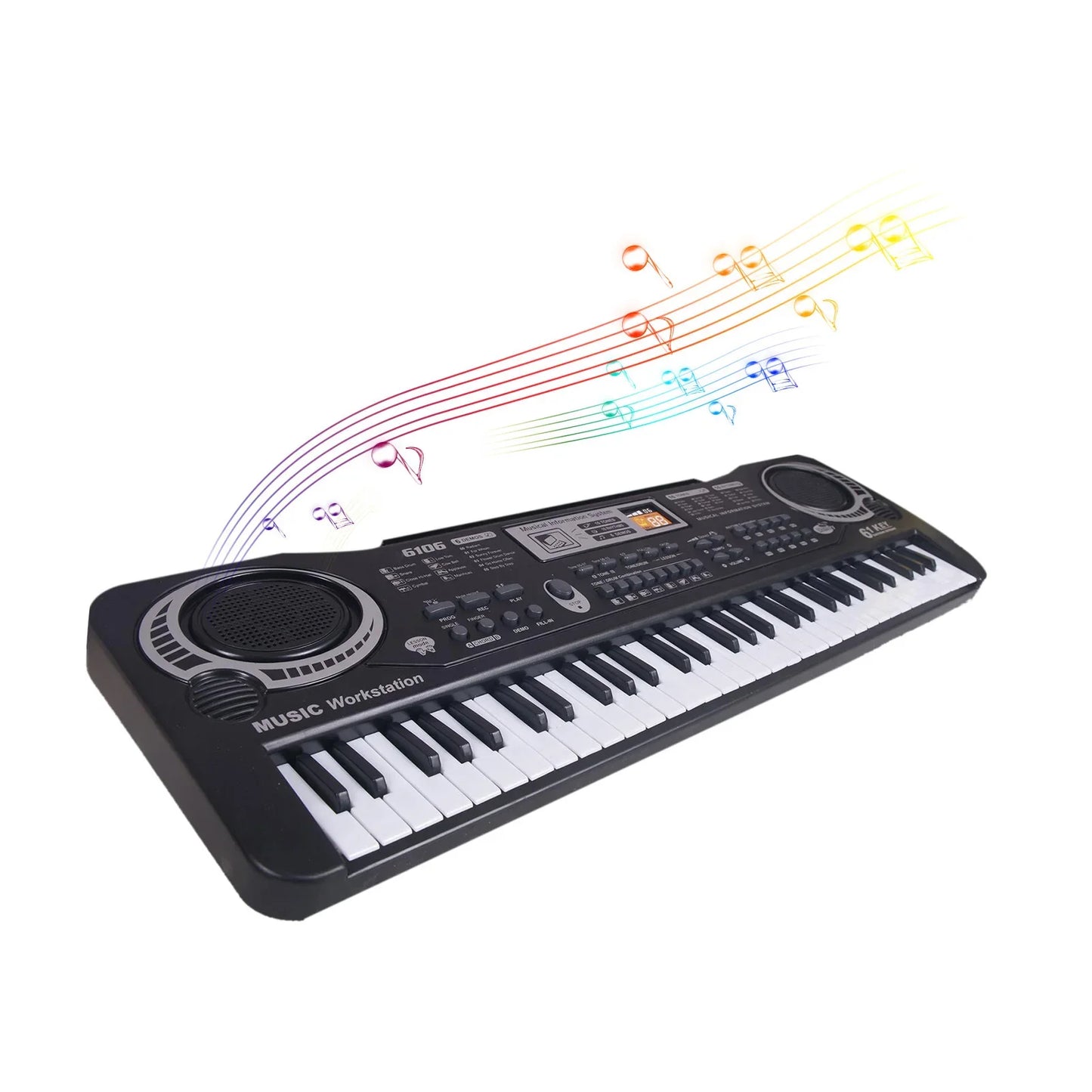 61 touches noir musique numérique clavier électronique Piano électrique enfants Instrument de musique