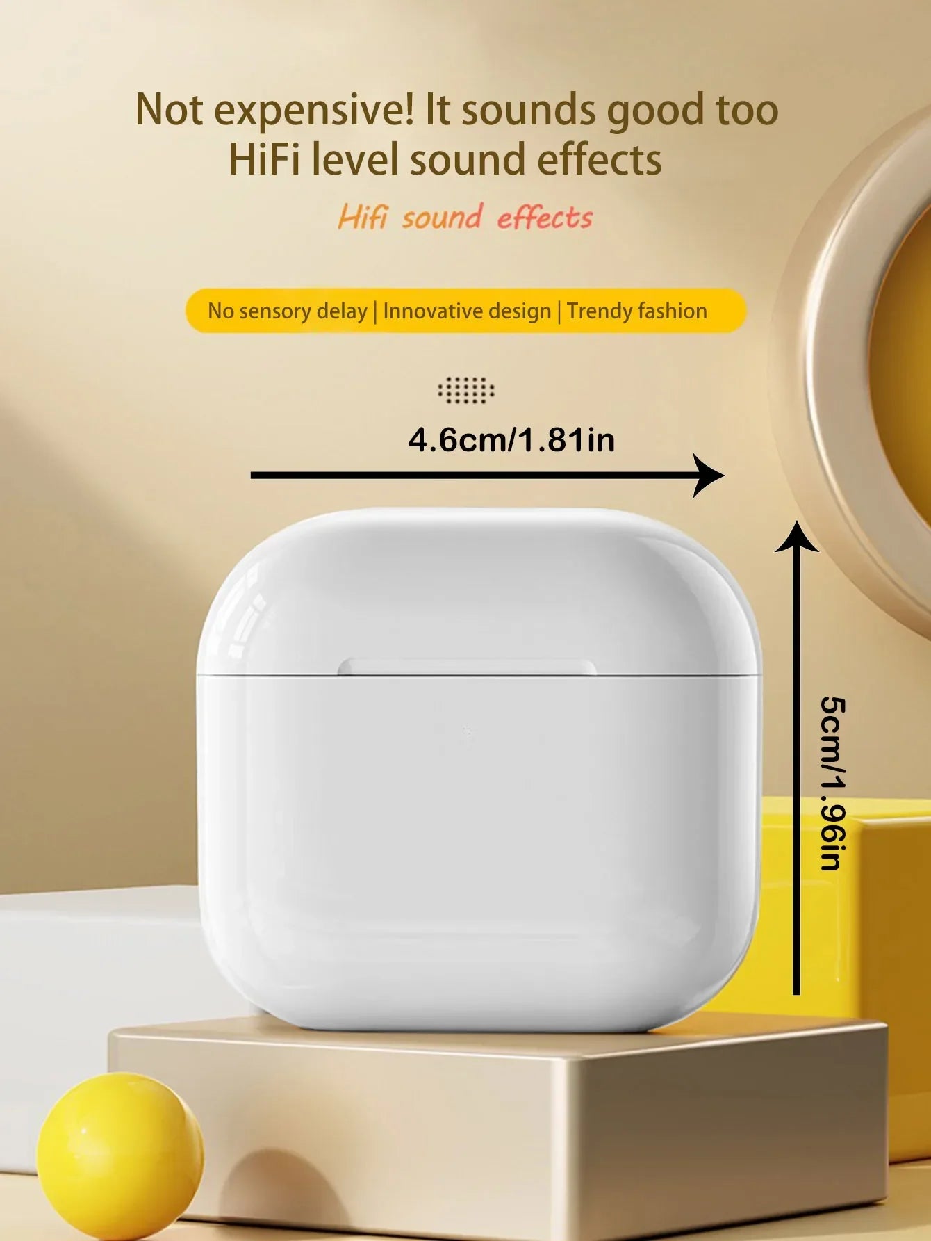 Écouteurs Bluetooth sans fil Air Pro True avec réduction de bruit ANC, casque sans fil de type Pods, pour iPhone et Android