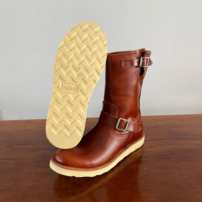 RockCanRoll-Chaussures en cuir de vachette véritable pour hommes, chaussures italiennes en cuir de vachette, bottes Trooper AtlanBoots cousues Goodyear, qualité supérieure, EB800