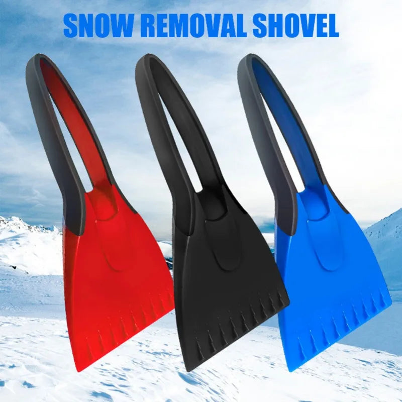 Grattoirs à glace en Silicone pour voiture, pelle à neige, poignée souple, retrait du grattoir à glace, nettoyage de la neige d'hiver, outils de raclette, accessoires automobiles