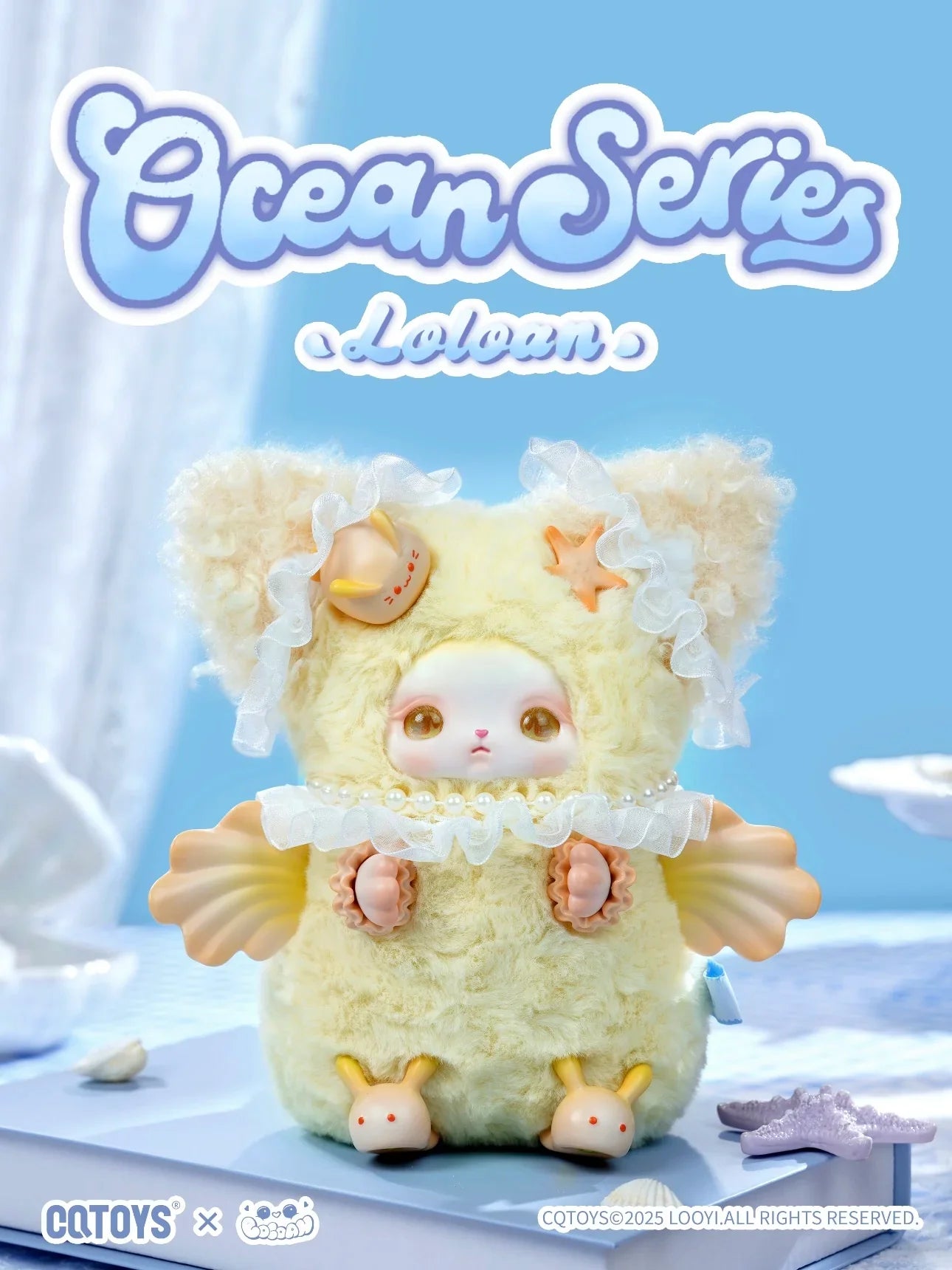 Genuine CQTOYS Loloan Ocean Series Blind Box Cute Doll Plush Handmade Ornament Gift Trend 2025 Summer
