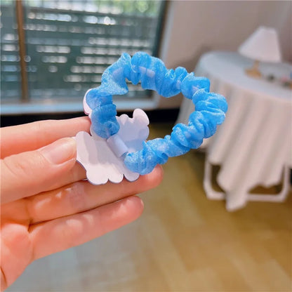 Cartoon Stitch Intestine Circle Girl Student Ponytail Tie Elastic Cute Female Hair Accessories baby hair accessories