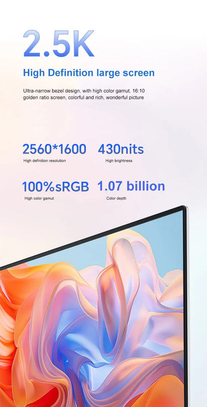 Honor Laptop X16 Plus 16-inch 2024 Riptide R7 8845HS 16GB/32GB RAM 512GB/1TB/2TB SSD 2.5K 120Hz Thin & Light Laptop