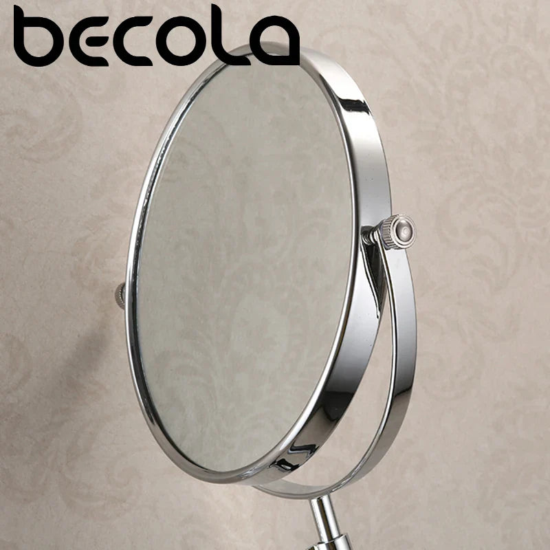 Becola 8 Pouces 3X Grossissant Mur Maquillage Miroir Recto-verso Rétractable Salle De Bain Miroir 360 Degrés Pivotant Miroir De Maquillage