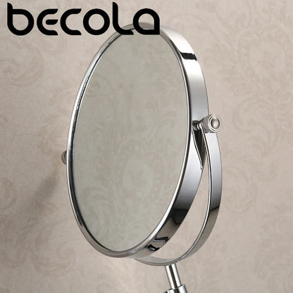Becola 8 Pouces 3X Grossissant Mur Maquillage Miroir Recto-verso Rétractable Salle De Bain Miroir 360 Degrés Pivotant Miroir De Maquillage