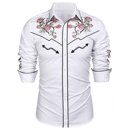 Western Denim Men's Shirt Comfortable and Soft Men's Clothing Long Sleeve Shirt Daily Wear Denim Shirt Fashion Button Design