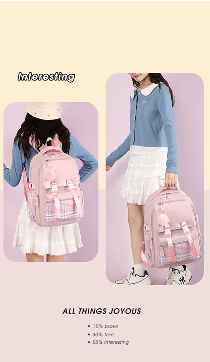 2024 New Bluey Boys And Girls High School Backpack Large Outdoor Leisure Practical Bag Cartoon Animation Bag Children's Gift