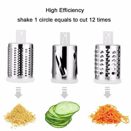 Multifunctional Roller Vegetable Cutter Hand Crank Home Kitchen Shredder Potato Grater Vegetable Cutter & Slicer Garlic Shredder