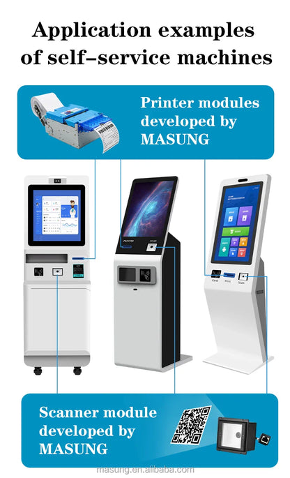 MASUNG MS-NP80C 82,5 Mm Module d'imprimante de kiosque thermique 3 pouces panneau de reçus coupe automatique produits d'imprimante de factures intégrés en Stock