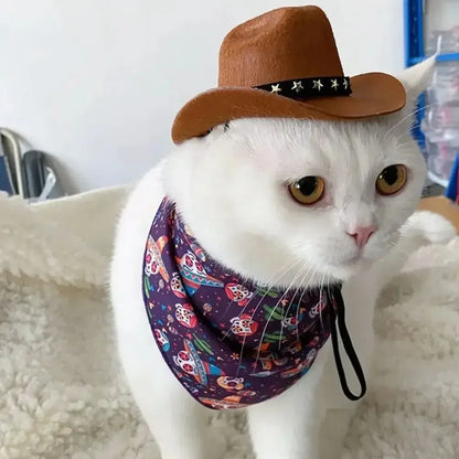 Cute hat、1pc Outdoor Adjustable Pet Dog Hat Summer Pet Accessories Dogs Cat Caps Photo Prop Dog Cat Cowboy Hats