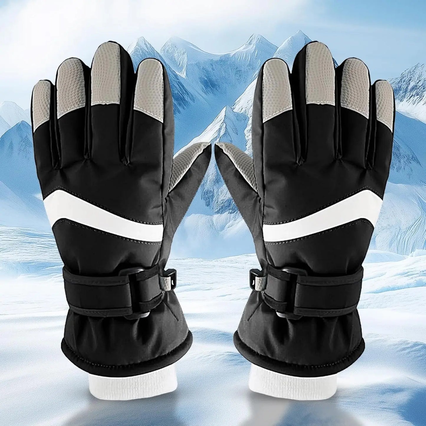 Gants de Ski d'hiver pour enfants, robustes, chauds, coupe-vent, pour Sports de plein air, garçons et filles, pour 3-14 ans