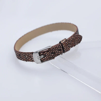 Bracelet à paillettes scintillantes, 8mm de largeur, 21cm de longueur, breloques coulissantes, lettres de l'alphabet, bijoux à bricoler soi-même, cadeau pour femmes et enfants