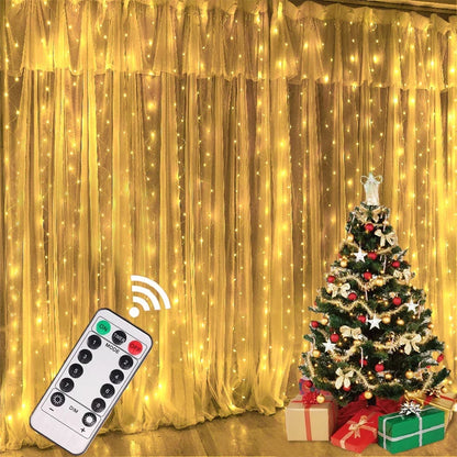 1pc USB 3x3/3*2/3*1 LED rideau chambre lumières guirlande de noël fée lumière feston mariage maison chambre décoration éclairage