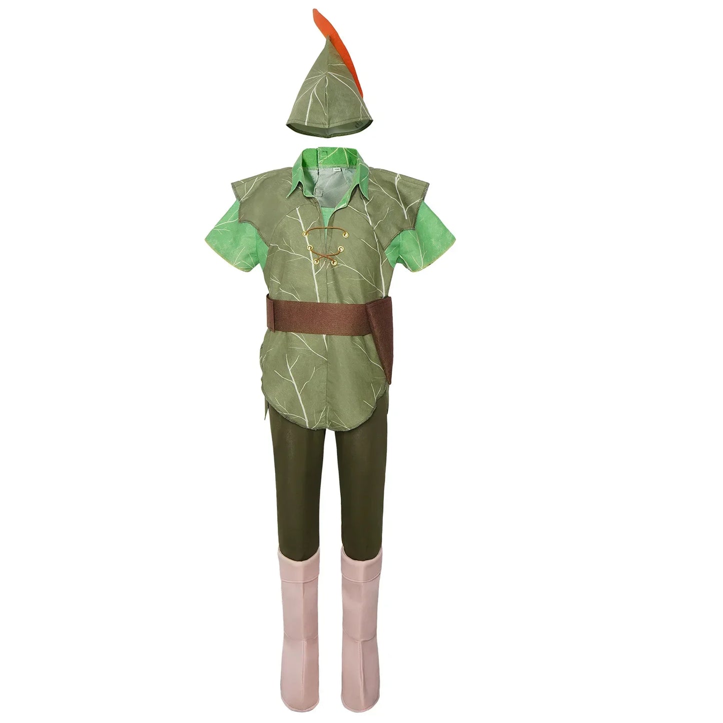 Costume de cosplay d'elfe vert pour la fête des enfants, cosplay de Peter saupoudrer, danse d'anime, rish Festival