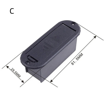 Boîtier de batterie de remplacement 9V pour micro de guitare acoustique et basse, support en plastique robuste, accessoire idéal pour les musiciens