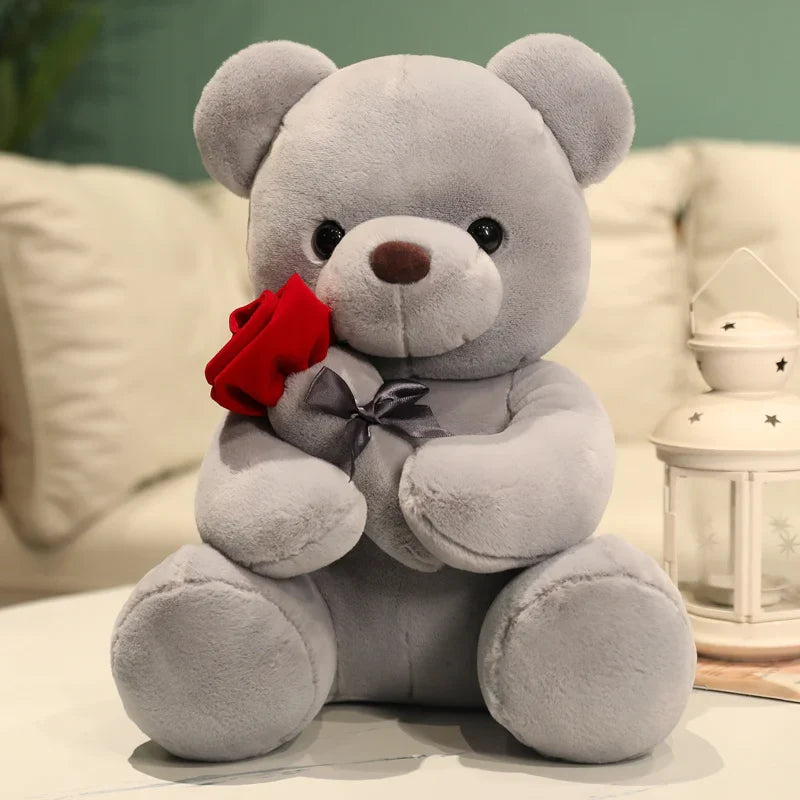 Jouet en peluche ours Rose, peluches douces pour la maison, canapé, oreiller, ornement, cadeaux pour enfants, cadeaux de saint-valentin, décorations de fête de mariage