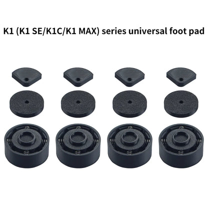 For K1/K1SE/K1C/K1MAX Series  Upgraded Foot Pad Wear-Resistant Shock Absorption For 3D Printer Accessories