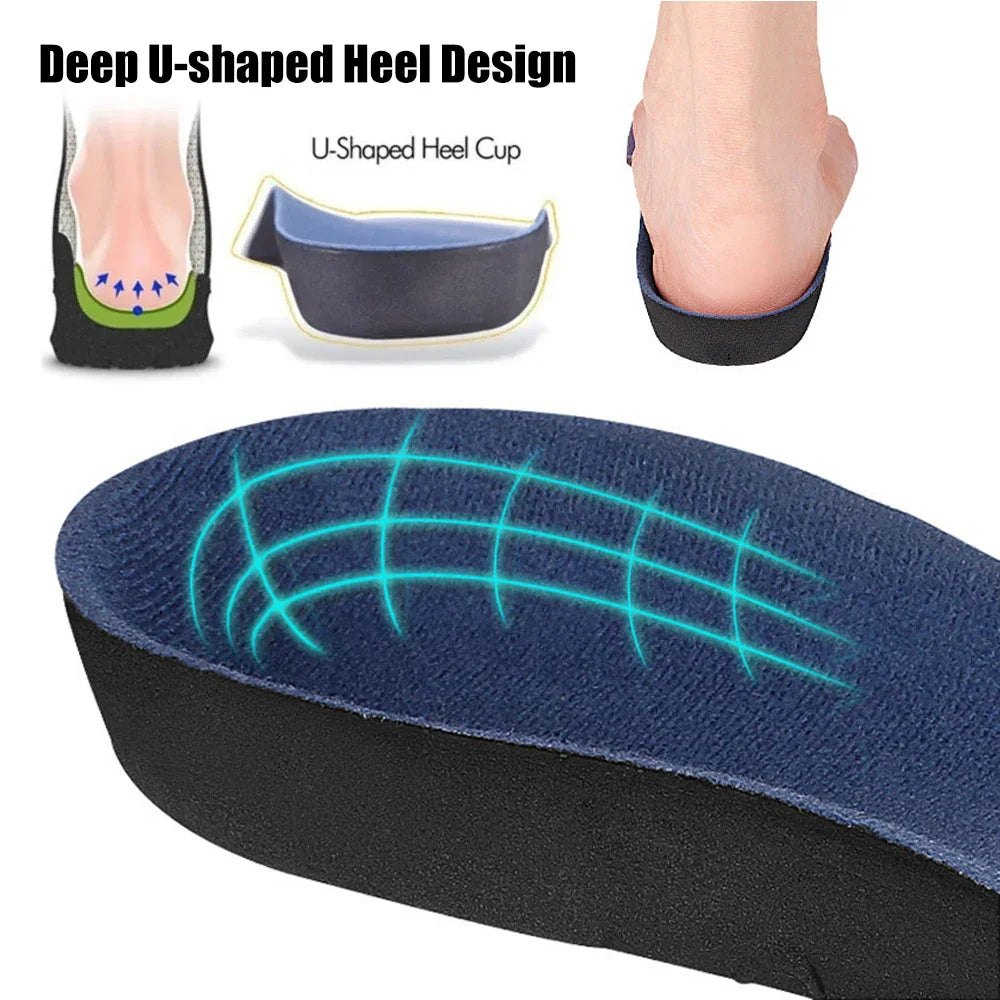 Semelle intérieure orthopédique Support de voûte plantaire semelles orthopédiques pour pieds plats pour soulager la pression doux respirant Absorption des chocs semelles intérieures thermiques