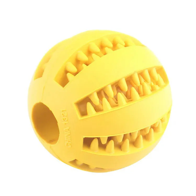 Balle de jouet pour chien, boule de jouet non toxique résistante aux morsures pour chiens de compagnie, chiot chat, mangeoire de friandises pour animaux de compagnie, boule de nettoyage des dents à mâcher