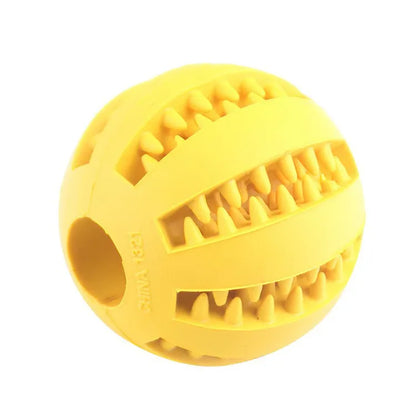 Balle de jouet pour chien, boule de jouet non toxique résistante aux morsures pour chiens de compagnie, chiot chat, mangeoire de friandises pour animaux de compagnie, boule de nettoyage des dents à mâcher