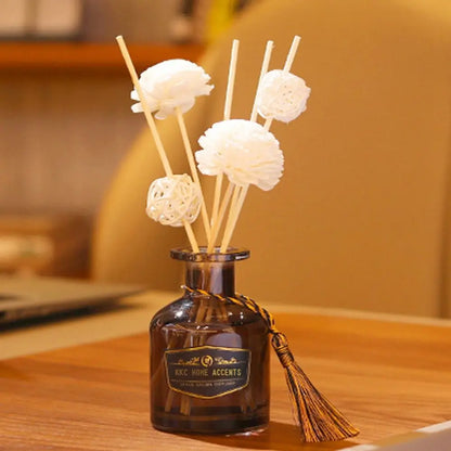 Aroma Oil Fragrance Diffuser Air Freshener Artificial Flower Aromatherapy Flower Aromatherapy Rattan  Diffuser