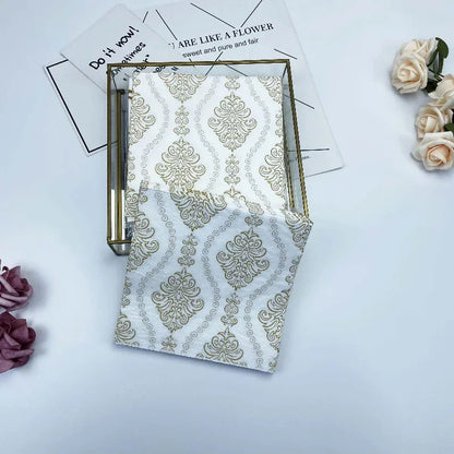 Serviette de table carrée imprimée florale, 2 plis, 20 pièces/paquet, pour le visage, fête, restaurant occidental, 73 plis