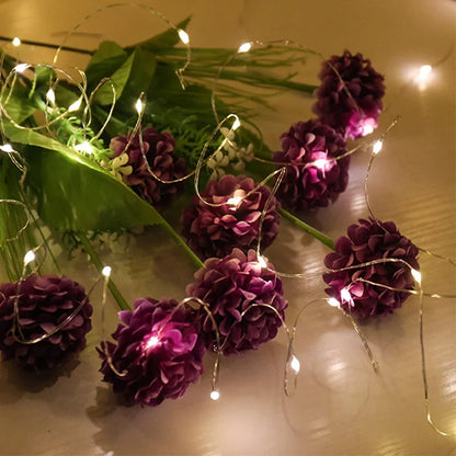 1m/2m/3m/5m/10m USB LED String Lights Garland Lamp DIY Party Wedding Christmas Tree Flasher Fairy LED Lights Home Decoration
